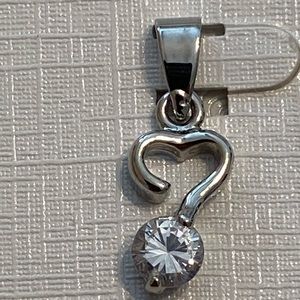 STERLING SILVER HEART PENDANT CHARM